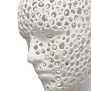 Lampada Moderna in Stile 3D con Testa Ornamentale