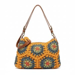 Borsa Artigianale Colorata in Tessuto lavorato