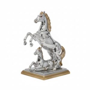 Statuetta Cavalluccio Decorativa in Metallo