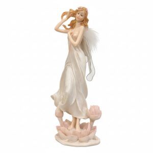 Statua Decorativa di Bambola con Vestito Bianco2