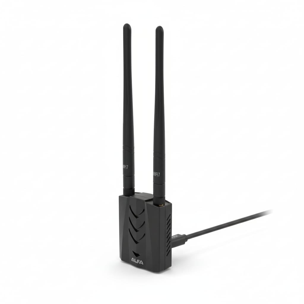Adattatore Wi-Fi 7 USB Alfa Network Dual Antenne Esterne - Condizioni Eccellenti - immagine 2